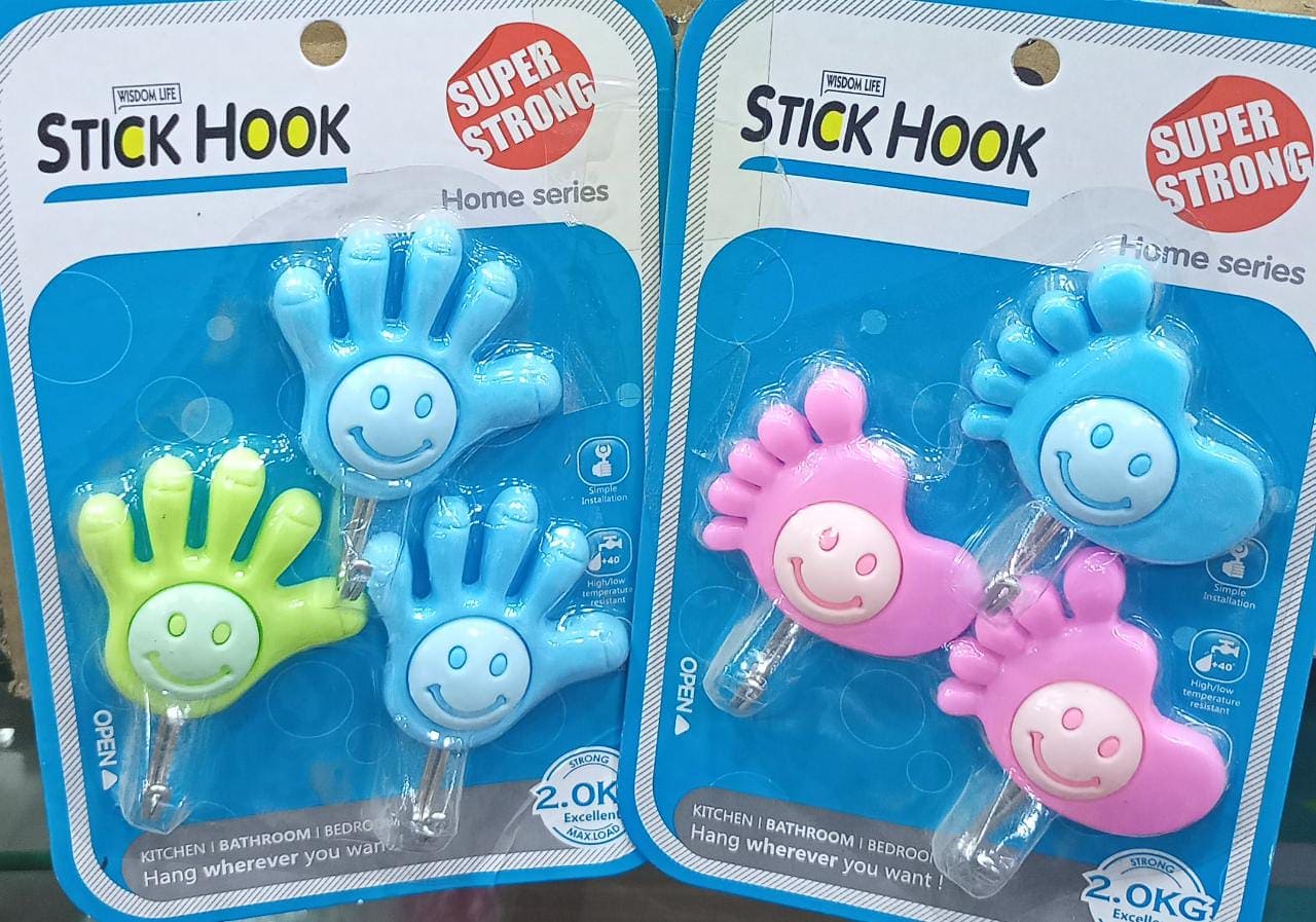 Set Of 3 Creative Hand And Foot Shape Smiley Hook, Multipurpose Wall Hanging Hook, Kitchen Bathroom Hooks, Strong Sticky Cartoon Hook Set Of 3 Creative Hand And Foot Shape Smiley Hook, Multipurpose Wall Hanging Hook, Kitchen Bathroom Hooks, Strong Sticky Cartoon Hook